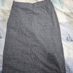 Midi Pencil Skirt (Gray)